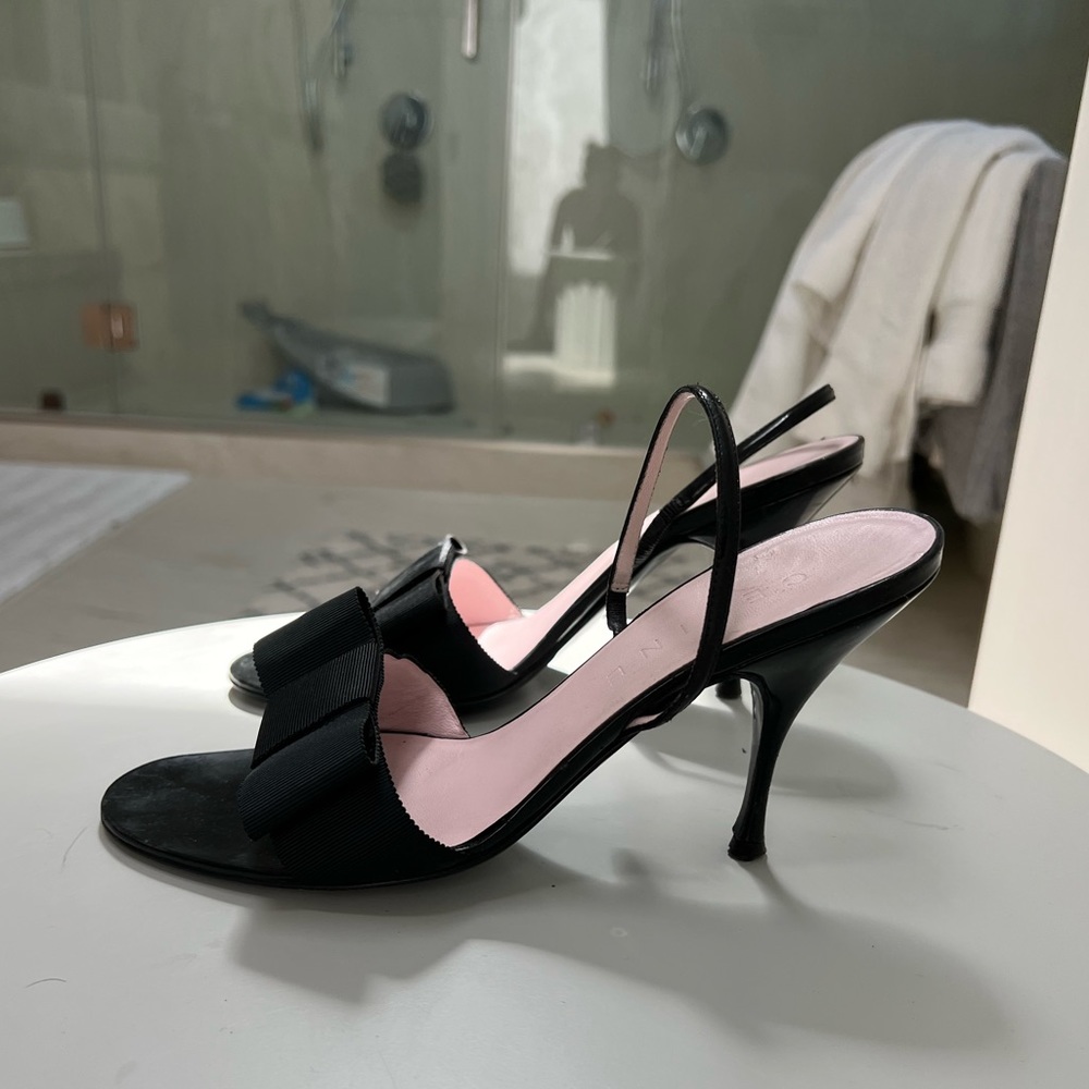 Vintage Celine Grosgrain Bow Heels